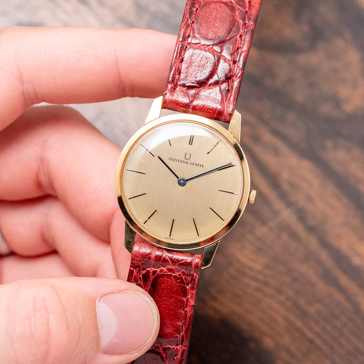 1970s Universal Genève 18ct Yellow Gold Manual 31mm 542101