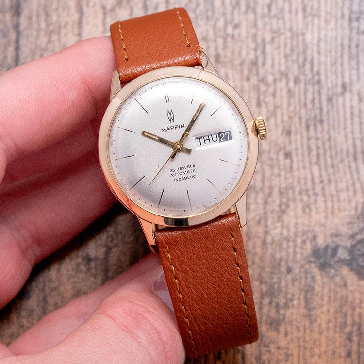 1975 Mappin 9ct Gold Day/Date Automatic ETA 2789 34mm