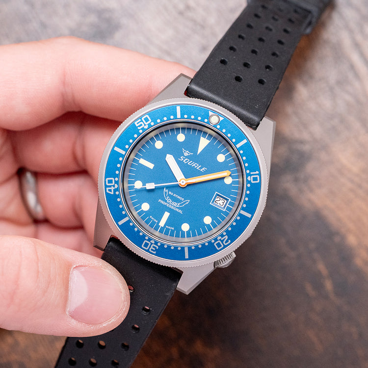 2020 Squale 1521 Blue Dial Blasted Case Automatic 42mm