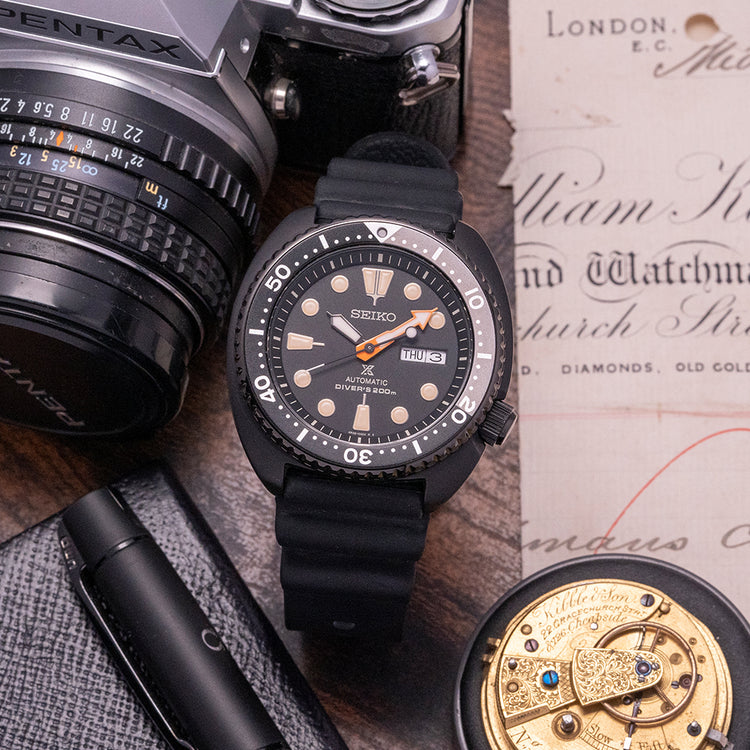 2018 Seiko Prospex “Ninja Turtle” Black Automatic SRPC49K1