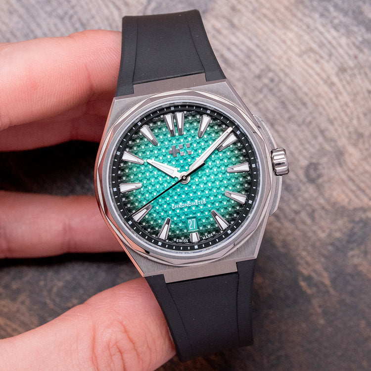 2025 Christopher Ward Twelve Ti Aurora Green 40mm on Rubber