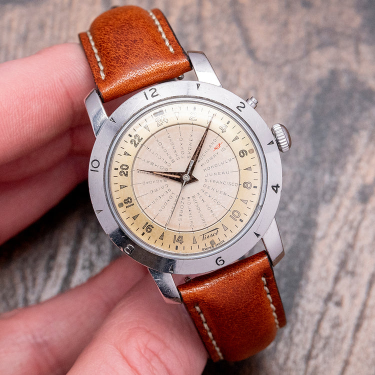1953 Tissot Navitgator Worldtimer Bumper Automatic 36mm 4002-1