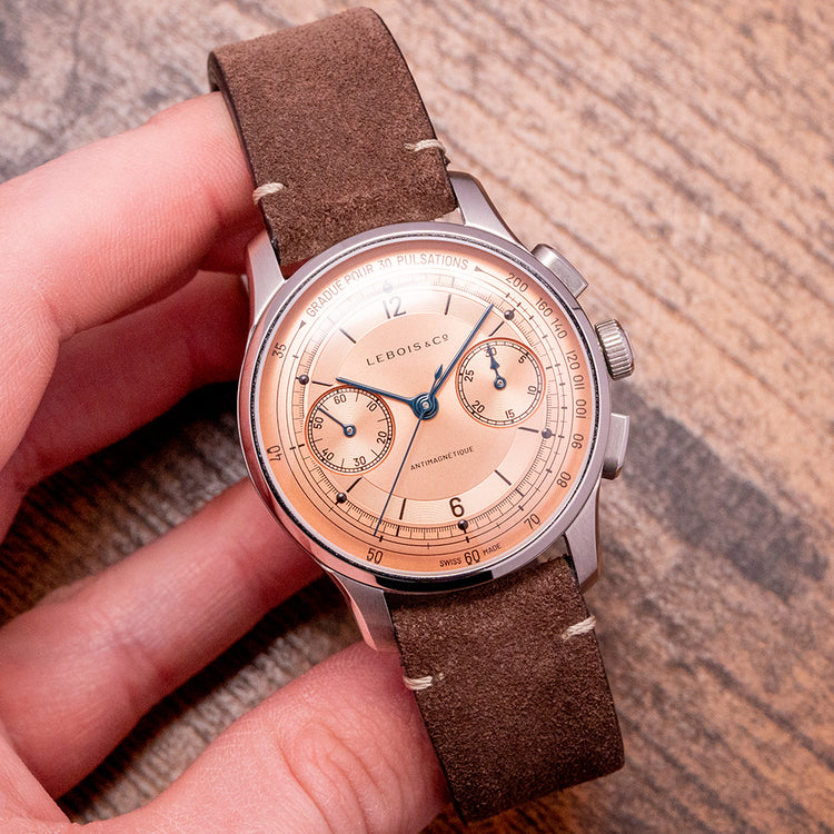 2023 Lebois & Co Heritage Chronograph Pulsation Salmon