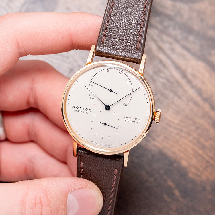 2017 Nomos Lambda 39 18ct Rose Gold Power Reserve 953