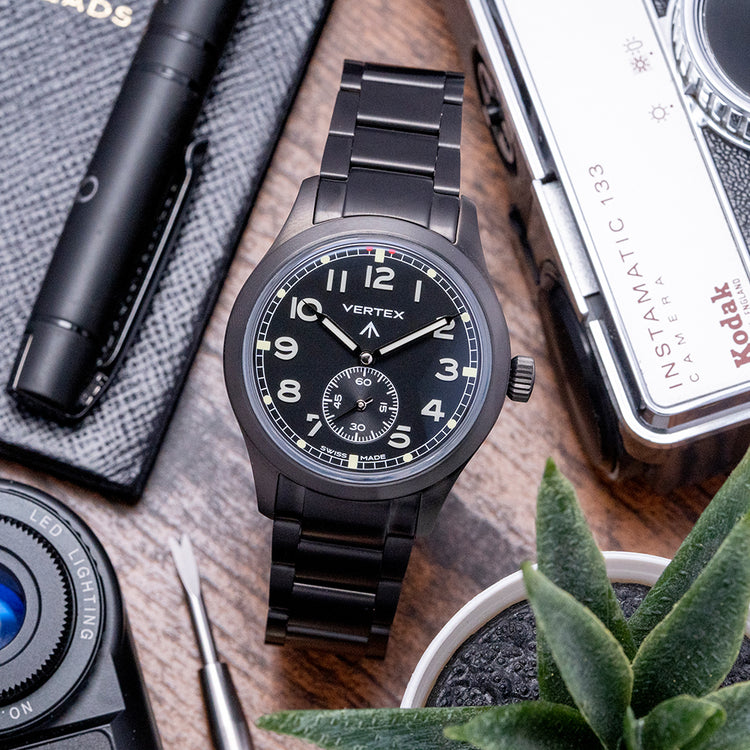 2023 Vertex M100 Black Automatic on Bracelet M100AC