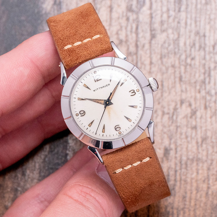 1950s Wittnauer Dress Watch Fancy Case 2605 32mm