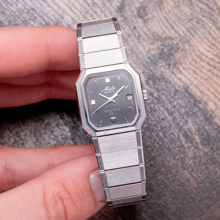 1990s Mido Ocean Star No.1 Aquadura Quartz 23mm
