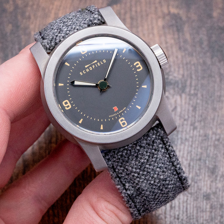 2017 Schofield Beater 1 Early Grey Enamel Dial Automatic