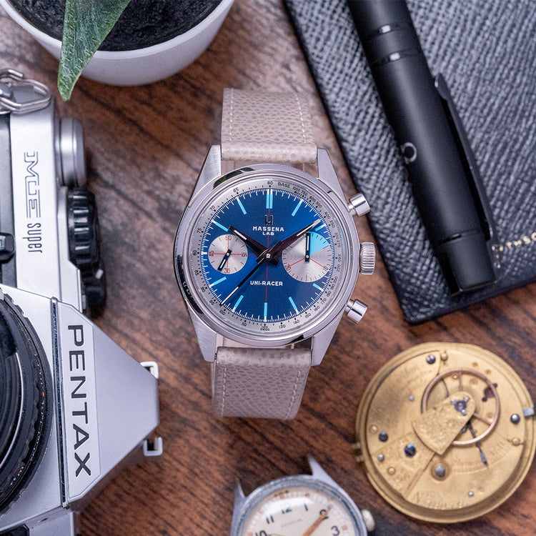 2022 Massena LAB Uni-Racer 'Cruise' Blue Dial 39mm