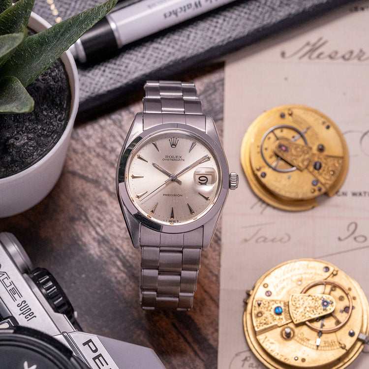 1966 Rolex Oysterdate Precision 6694 on Rivet Bracelet