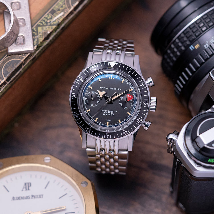 2021 Nivada Grenchen Chronomaster Broad Arrow Manually Wound