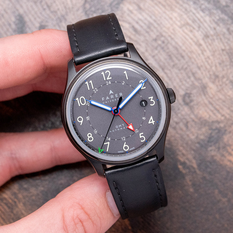 2018 Farer Ponting Black GMT Limited Edition 39.5mm