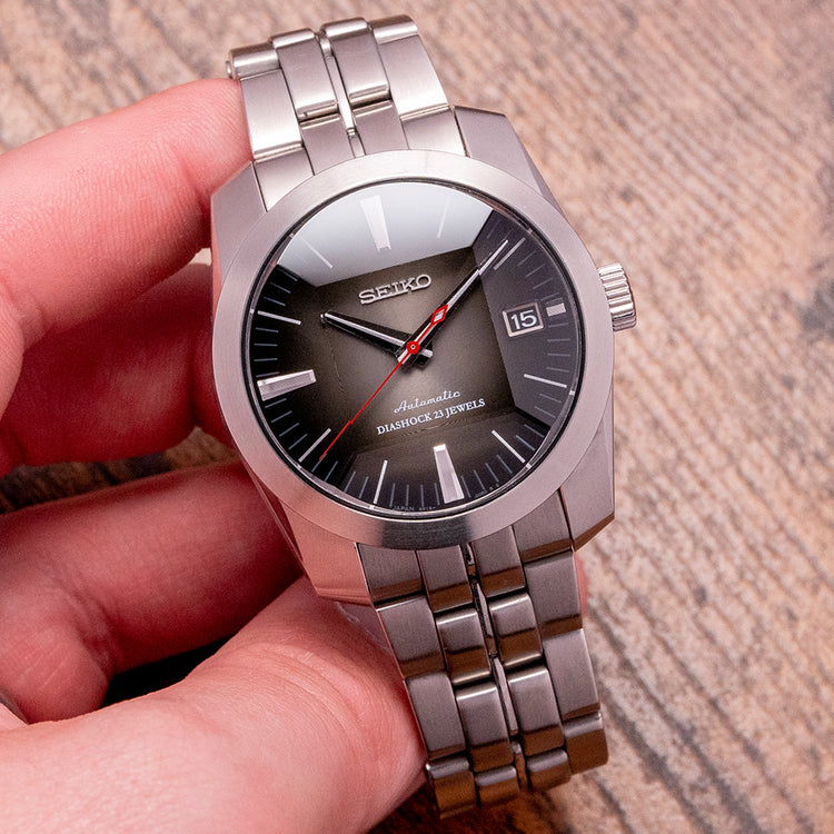 2019 Seiko SARB003 Smoke Grey Dial Faceted Crystal 38.5mm