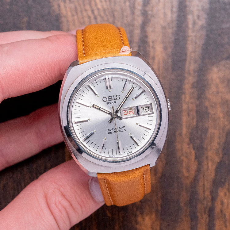 1970s Oris Star Automatic Day Date Cal. 648 KIF 37mm