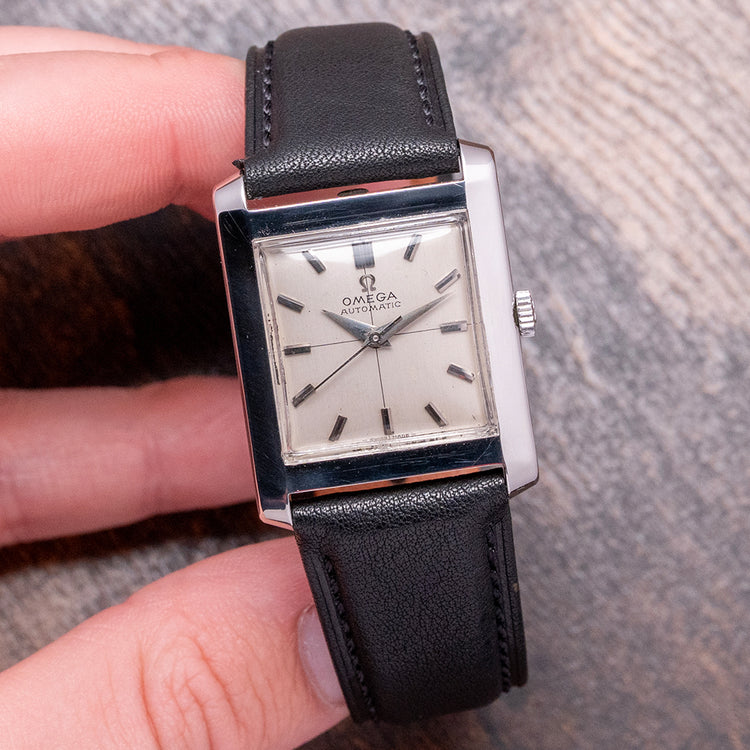 1961 Omega Automatic 'Tank' 28x35mm Steel Case 3999