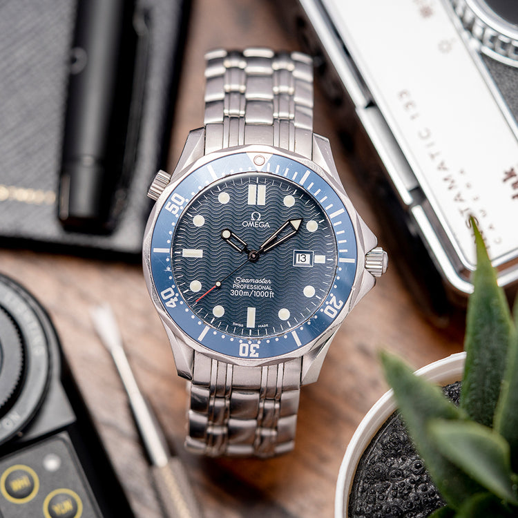 1998 Omega Seamaster 300M Quartz 41mm Blue 2541.80.00
