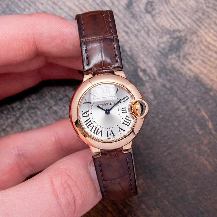 2009 Cartier Ballon Bleu 28mm 18ct Rose Gold Quartz W6900256