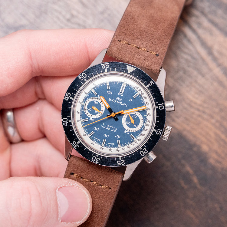 1960s Wakmann Chronograph "Big Boy" Valjoux 236 40mm