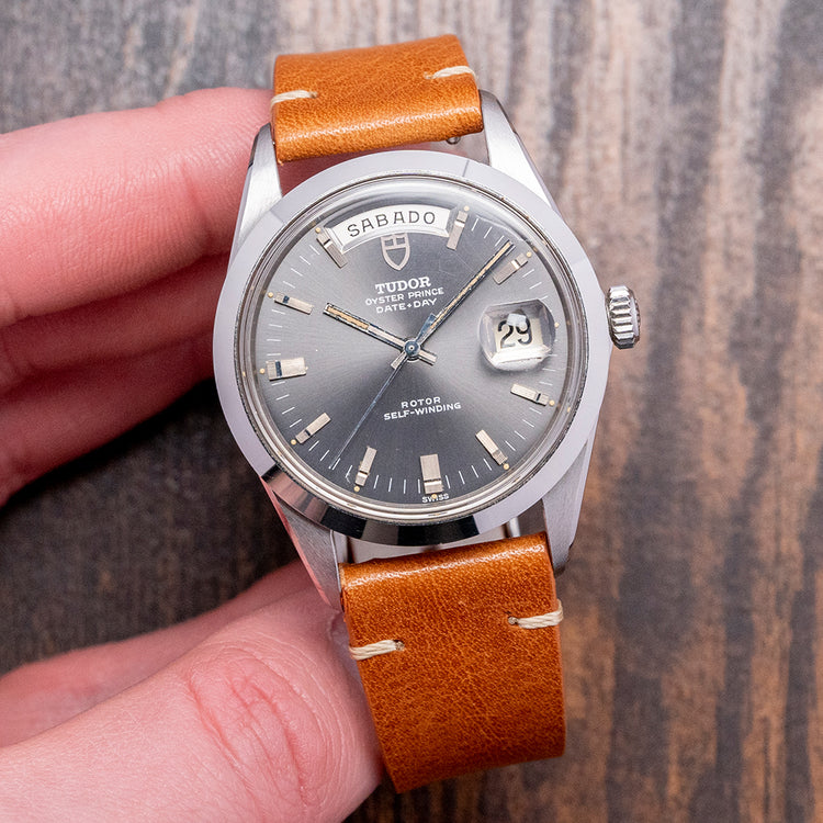 Near NOS 1969 Tudor Oyster Prince Date + Day Jumbo 38mm 7017/0