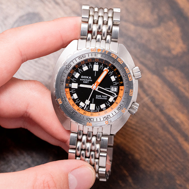 2007 DOXA SUB 750T GMT Sharkhunter 260 Limited 45mm