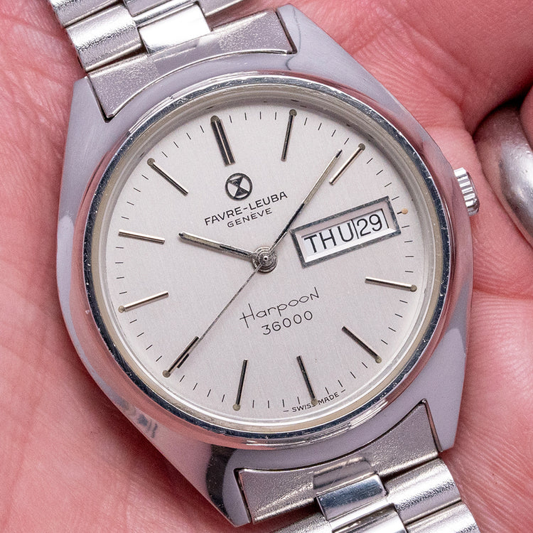 1970s Favre-Leuba Harpoon 36000 Automatic 37mm