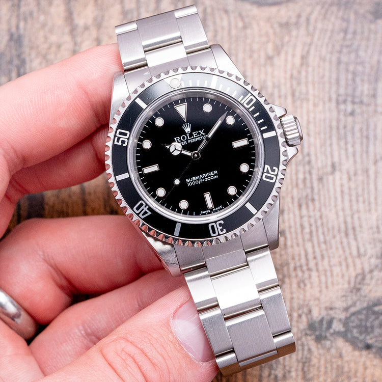 2000 Rolex Submariner No-Date Black "2-Liner" 40mm 14060M