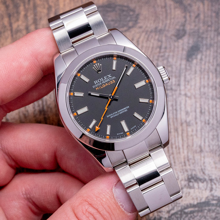 2007 Rolex Oyster Perpetual Milgauss 40mm Black Dial 116400