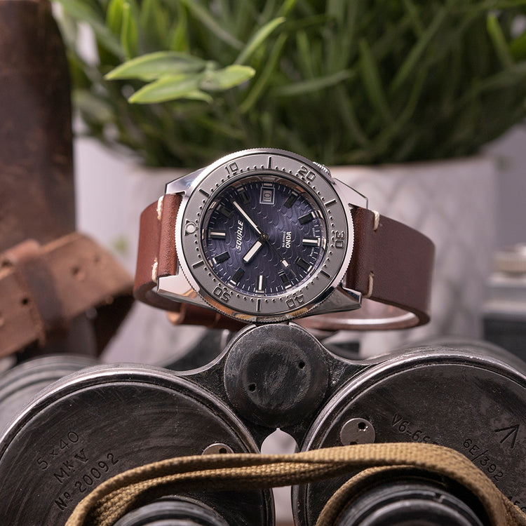 2023 Squale 1521 Onda Blue on Leather 1521ODG.PS