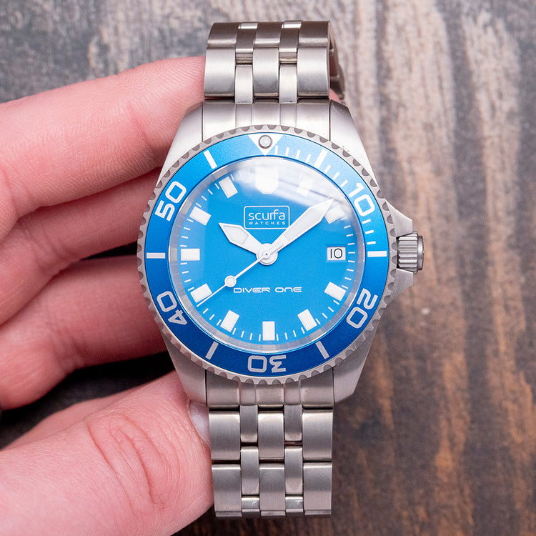 2022 Scurfa Diver One D1-500 Titanium Light Blue 40mm