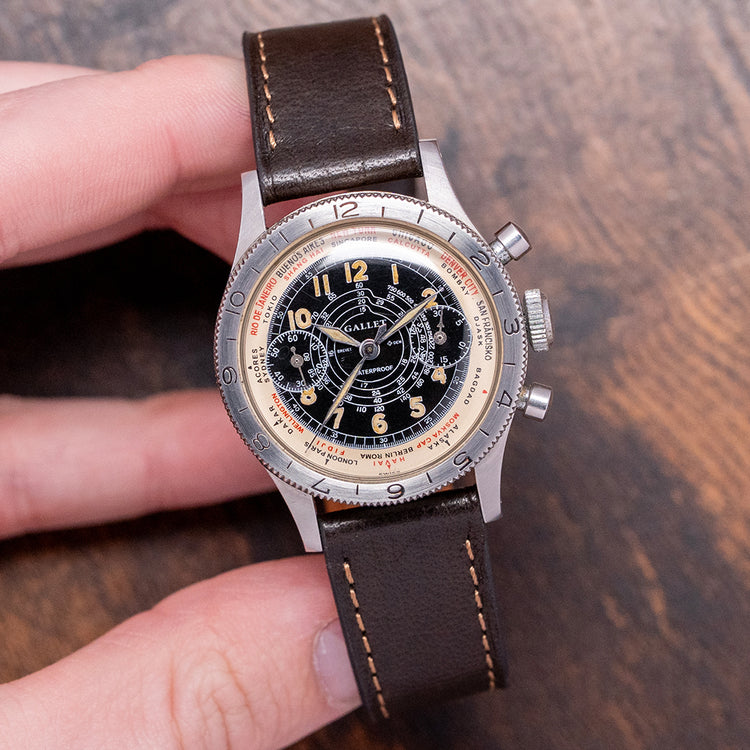 1940s Gallet Flying Officer MK1 'Truman' Black Dial 34mm