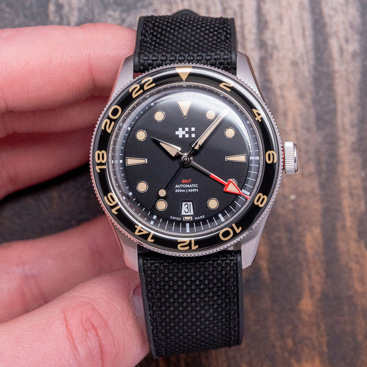 2022 Christopher Ward C65 Aquitaine GMT Black 41mm