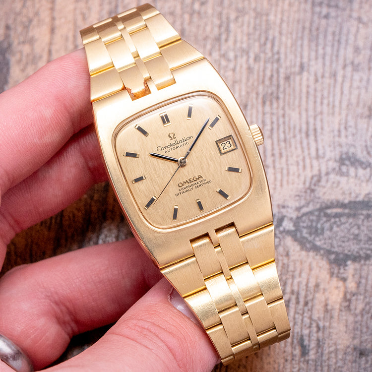 1971 Omega Constellation Chronometer 18ct Gold 168.047