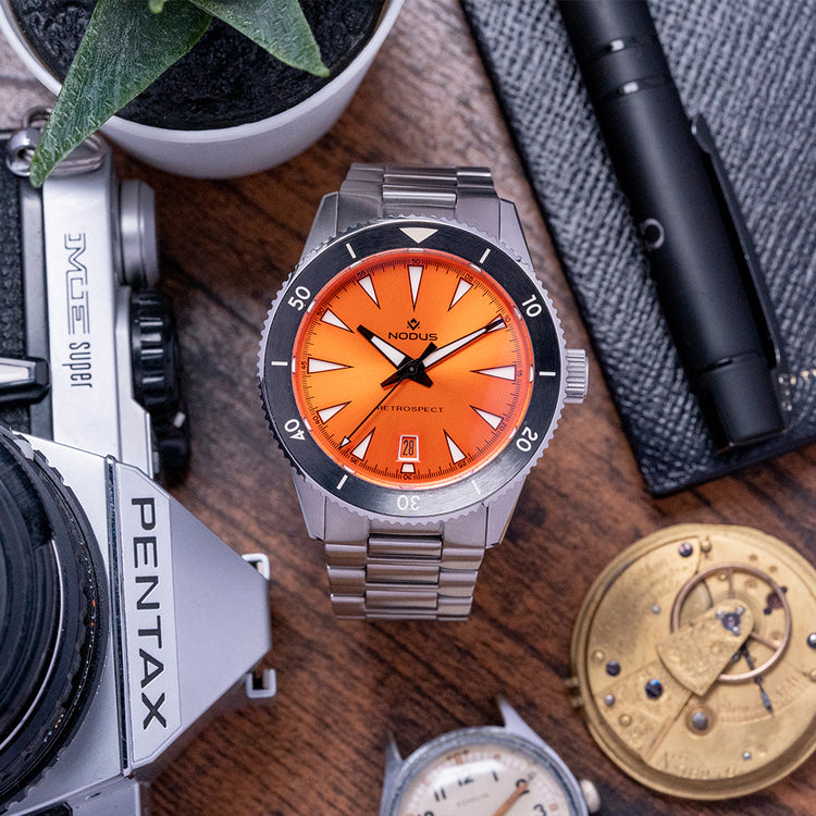 2023 Nodus Retrospect III Flare Orange Automatic