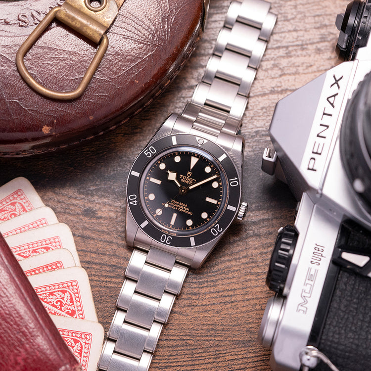 2023 Stickered Tudor Black Bay 54 Black 79000N on Bracelet