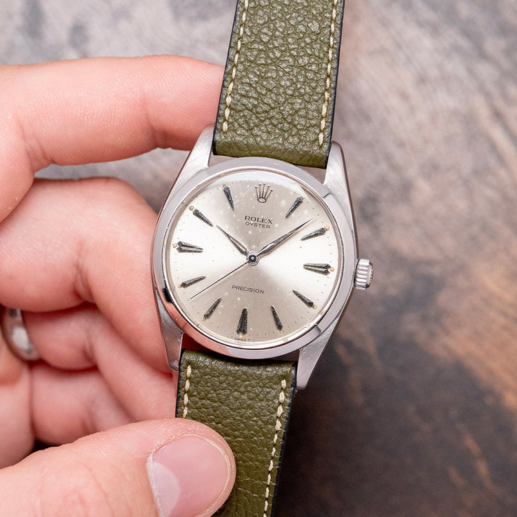 1966 Rolex Oyster Precision 36mm Manual Silver Dial 6424