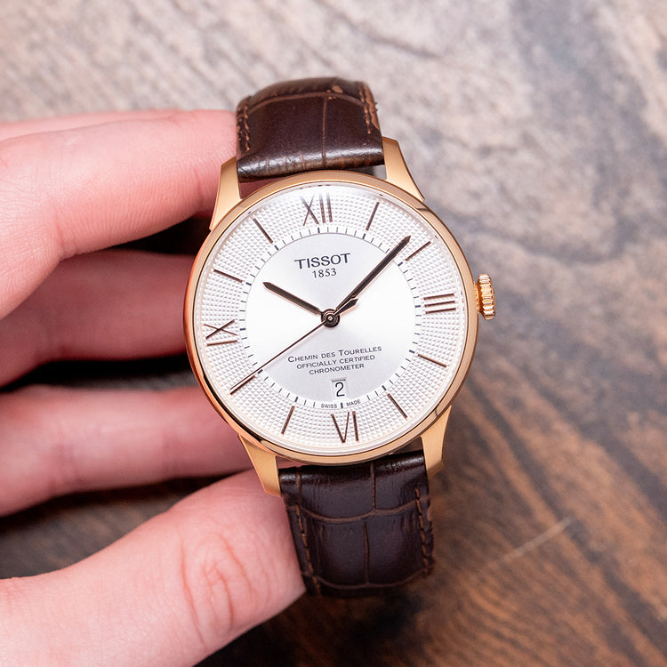 2020s Tissot Chemin Des Tourelles Chronometer Gold Plated 42mm