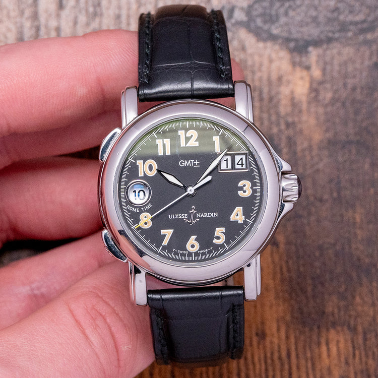 1990s Ulysse Nardin San Marco Big Date GMT 37mm 223-22