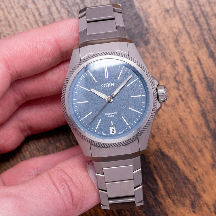 2022 Oris ProPilot X Calibre 400 Titanium 39mm Blue