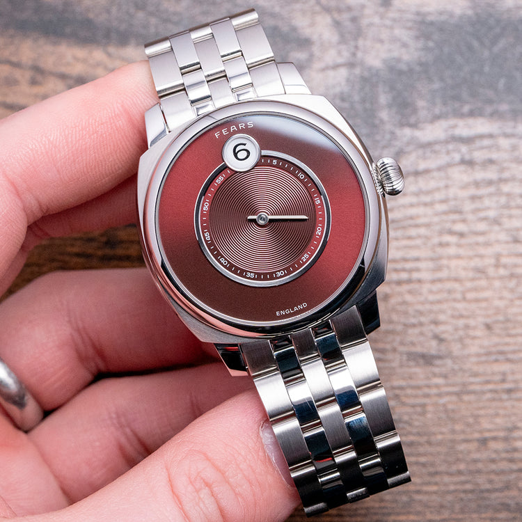 2023 Fears Christopher Ward Alliance 01 Jump Hour Red Dial