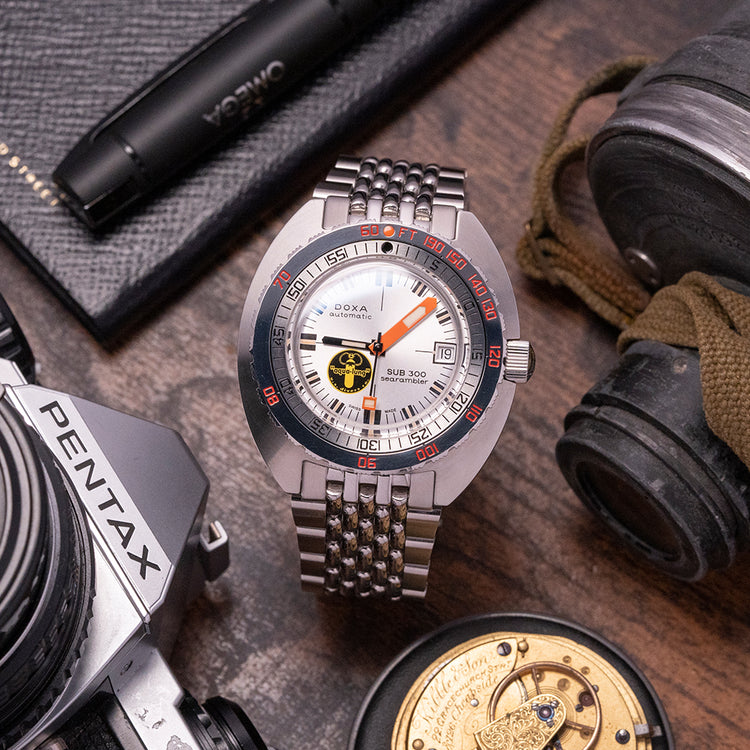 2018 Doxa SUB 300 Searambler Silver Lung Limited Edition