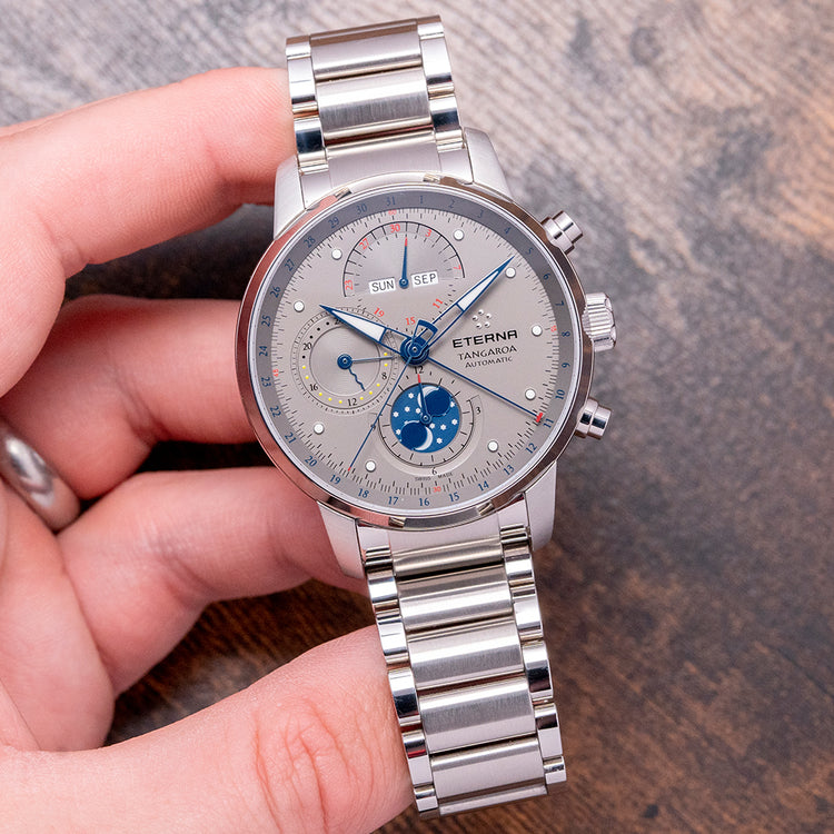 2014 Eterna Tangaroa Triple Calendar Moonphase Chrono 42mm