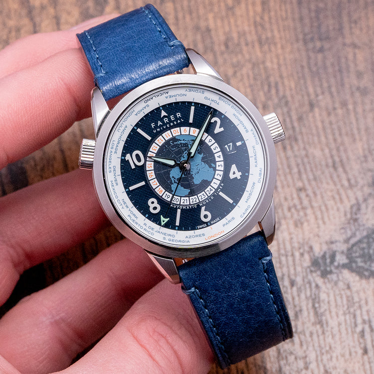 2022 Farer Roché World Timer Blue Automatic 39mm