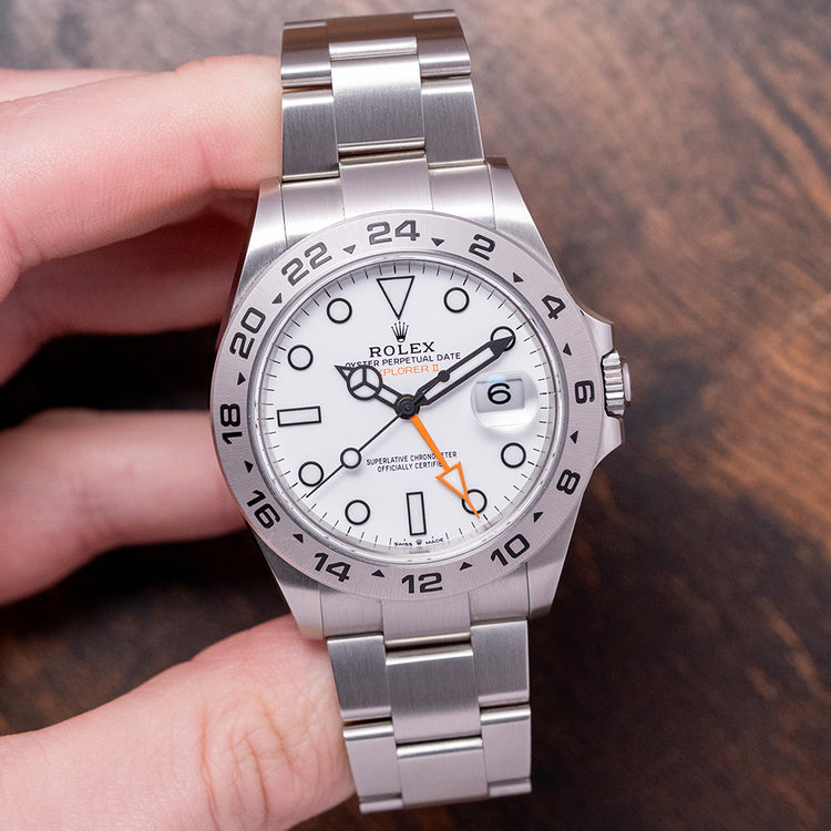 2022 Rolex Explorer II Polar White Dial 42mm on Bracelet 226570