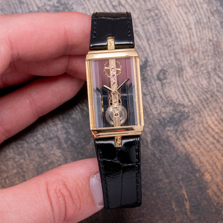 1988 Corum Golden Bridge 18ct Gold Mid-Size 20mm 13.150.56