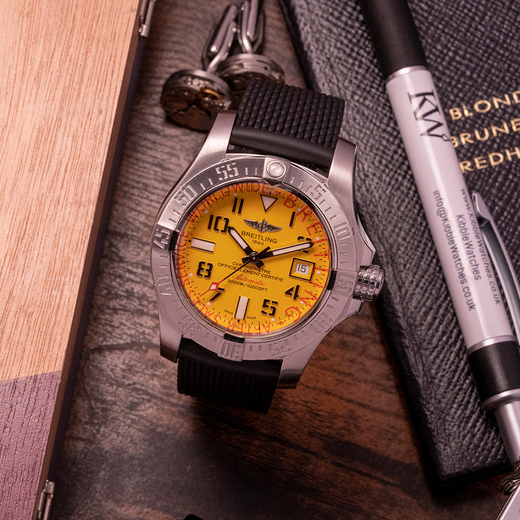 2016 Breitling Avenger II Seawolf 45mm Cobra Yellow A1733110