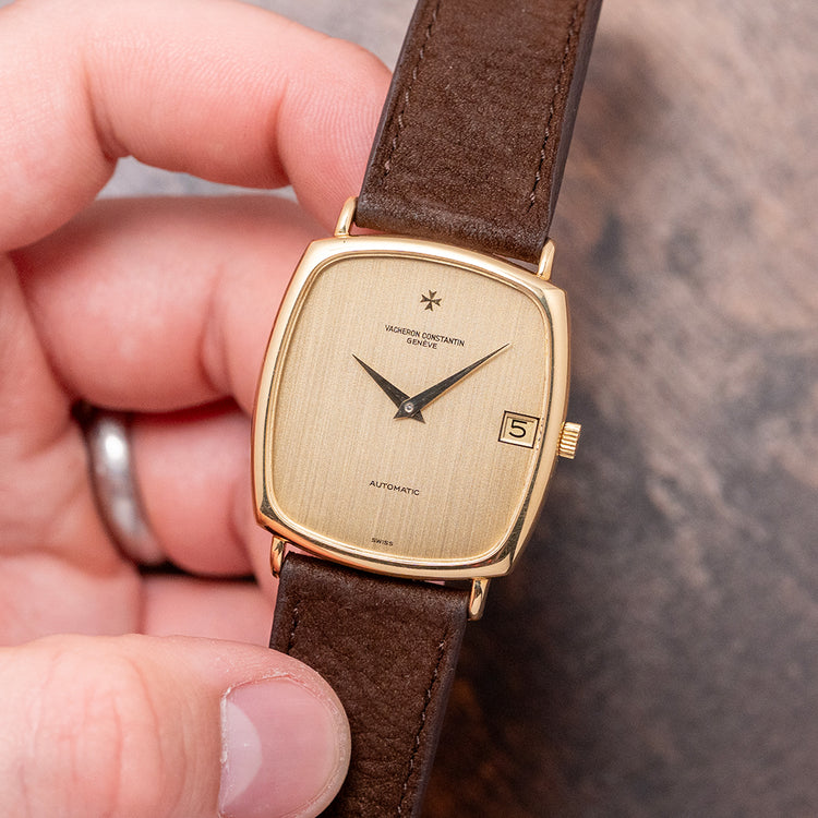 1970s Vacheron Constantin Automatic 18ct Gold "Tank"