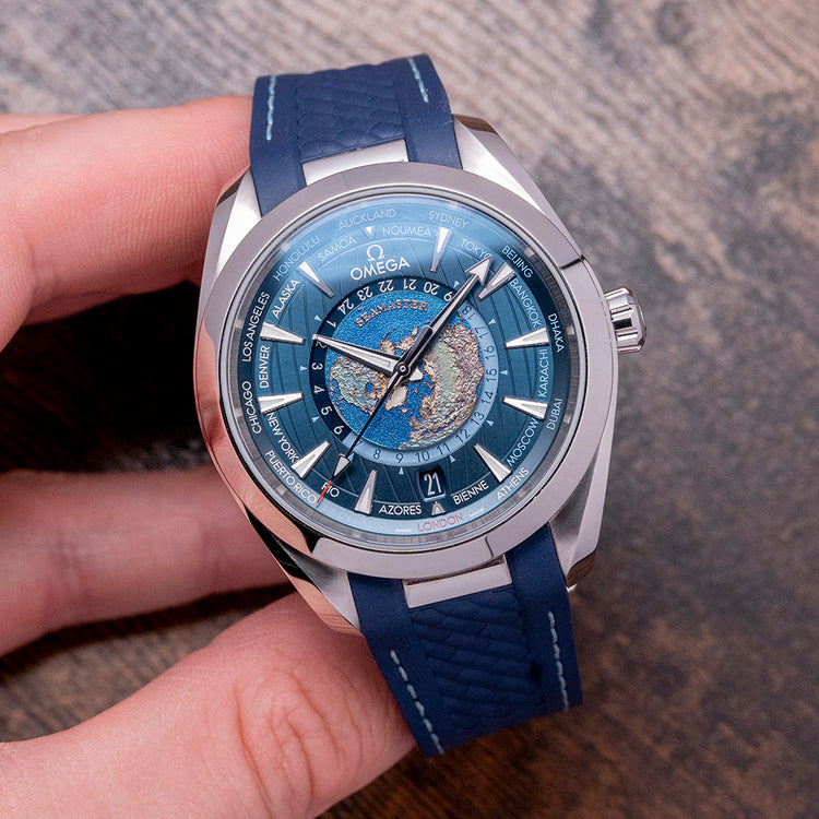 2024 Omega Aqua Terra 150M GMT Worldtimer 43mm 220.12.43.22.03.001