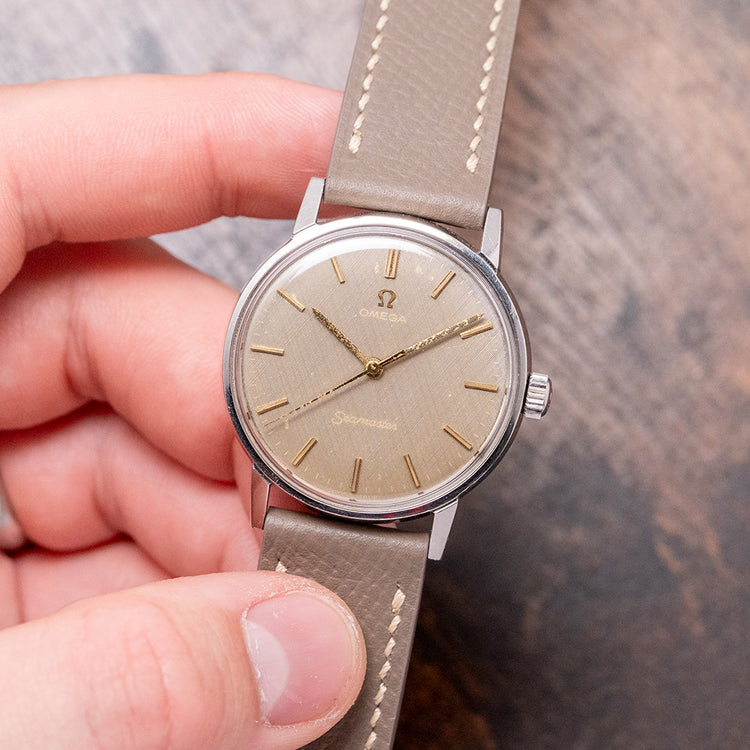 1966 Omega Seamaster Linen Dial Manual 34mm 135.011
