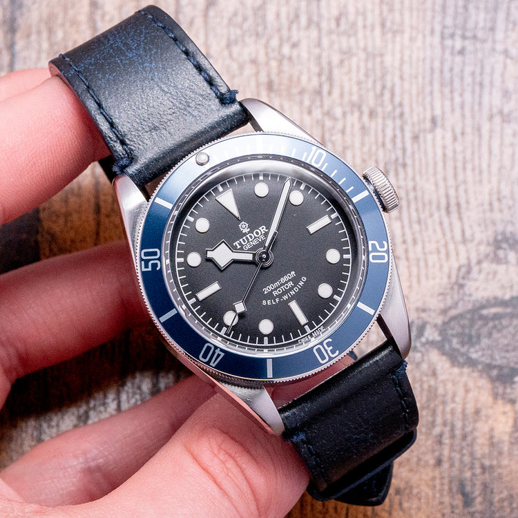 2017 Tudor Heritage Black Bay ETA Blue 41mm on Strap 79220B