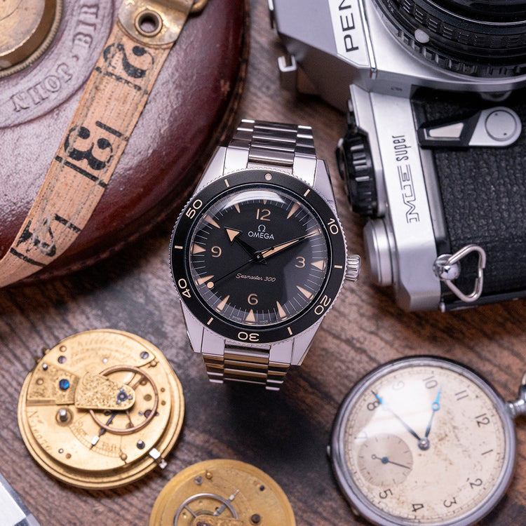 2021 Omega Seamaster 300 Heritage Black 324.30.41.21.01.001